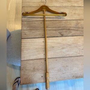 Antique Fitwell & Birnbaum Wood Suit Hanger With Extension Pole SET OF 5